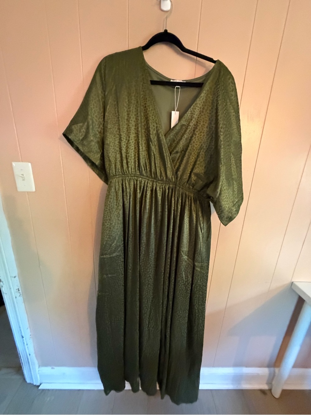 Balticbørn NWT green Savannah print kimono dress